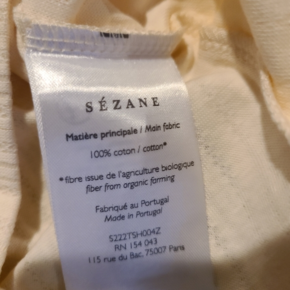 Sezane White Ribbed Top - Picture 8 of 10